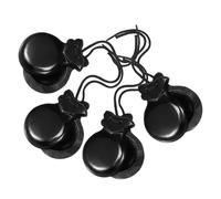 UKCOCO 4pcs Wooden Finger Castanets Spanish Percussion Instruments Stylish Design Exceptional Sound for Dance Music Education