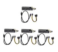 UKCOCO 4sets Pcie Graphics Card for Laptop External Gpu Pcie Mining Graphics Card Extension for Computer Supply