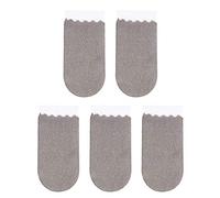 UKCOCO 5 Pcs Silver Fiber Finger Sleeves for Phone Game, Anti-sweat Breathable Screen Touch Thumb Covers, Elastic Oil-proof Anti-slip Gaming Finger Protectors for Mobile Use