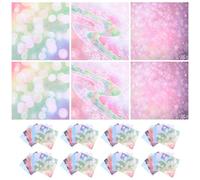 UKCOCO 50 Sheets Double-Sided Origami Paper for DIY Crafting, Thick Folding Paper with Galaxy Colorful Bubble Patterns, Suitable for Kindergarten Handicraft Projects