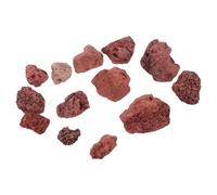 UKCOCO 500g Dark Red Volcanic Rocks for Aquarium Filter Material and Fish Tank Decoration, Natural Aquarium Stones for Effective Filtration and Aquascaping in Tropical Fish Tanks