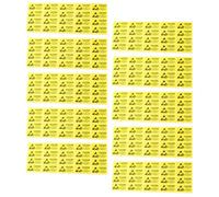 UKCOCO 500pcs Anti-Static Warning Labels Self Adhesive Electrostatic Caution Stickers for Static Device Safety in Industrial Packaging and Shipping