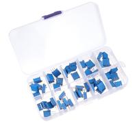 UKCOCO 50pcs 3296w High Precision Trim Potentiometers Adjustable Resistors 500ω to 1mω 10 Values Electronic Resistor Accessories for Pcb and Breadboard Use