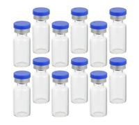 UKCOCO 50pcs 3ml Powder Vials with Caps Reusable Clear Glass Vials for Chemistry Experiments Pocket-Sized Small Sample Storage