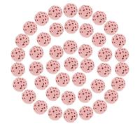 UKCOCO 50pcs 6mm Pink Volcanic Stone Aromatherapy Beads for Essential Oil Diffuser, Lava Rock Fragrance Stones for Crafting and Home Decoration