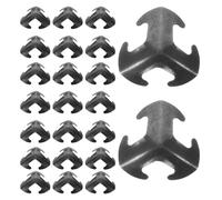 UKCOCO 50pcs Black DIY Scale Armor Plates 2.7x2.7cm Metal Medieval Armor Material for Knights Costume and Historical Reenactment Crafting Supplies