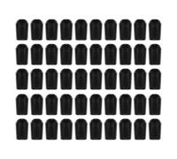 UKCOCO 50pcs Black PVC Rubber End Caps for Wire Hangers 4.5mm Inner Diameter Screw Thread Protectors Rack Tip Covers for Metal Tubing Hanging Hook Accessories