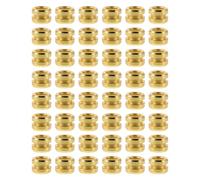 UKCOCO 50pcs Guitar String Beads: Metal Tail Beads for Acoustic Folk Guitars - Precision Engineered String Enhancement Components for Improved Tone & Sustain Golden