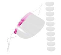 UKCOCO 50pcs Hairspray Eye Covers Transparent Shower Shields for Haircuts Dyeing Salon Use Comfortable Fit with Elastic Band for Various Head Bath Visor Makeup Protector