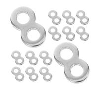 UKCOCO 50pcs Heavy Duty Stainless Steel Tabletop Connector Clips for Extending Wooden Tabletops and Furniture Assembly with Reliability and Stability