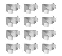 UKCOCO 50pcs Iron Cabinet Shelf Clips 8mm Thick Metal Pilaster Supports Detachable File Cabinet Shelf Holders for Home Office Kitchen Shelving