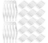 UKCOCO 50pcs Metal Hair Combs for Women Bridal Hair Pieces Decorative Side Combs 5 Teeth for Wedding and Special Occasions