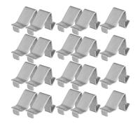 UKCOCO 50pcs Metal Shelf Clips 8mm Iron Pilaster Clamps Detachable Cabinet Shelf Support Pegs for Filing Cabinets Home Office Storage