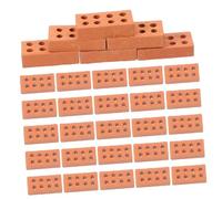 UKCOCO 50Pcs Miniature Bricks for DIY Landscaping Models Realistic Mini Bricks for Craft Projects for Miniature Scene Creation for Home Decor and Garden Ornaments