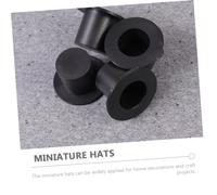UKCOCO 50pcs Miniature Plastic Top Hats for Dolls and Crafts Mixed Small and Medium Christmas Decoration Accessories for DIY Doll Clothing Pet Hats and Holiday Home Decor