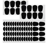 UKCOCO 50pcs Silicone Saxophone Mouthpiece Cushions Pads Sax Tooth Pads for Alto Tenor Soprano Sax Clarinet with Soft Silicone Replacement Patch for Musicians