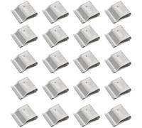 UKCOCO 50pcs Stainless Steel Solar Panel Cable Clip Photovoltaic Wire Clip for Cables and Wire 4 Square 6-6.5mm Silver for Solar Photovoltaic Systems