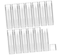 UKCOCO 50pcs Transparent Lip Balm Tubes with Caps for Easy Application Lightweight Lipstick Containers for DIY Projects for Lip Balm and Cosmetic Storage