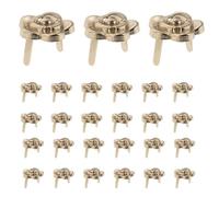 UKCOCO 50pcs Vintage Rose Handbag Closure Lock in Golden Alloy, Decorative Purse Fastener Lock with Easy DIY Installation for Women's Bag Replacement and Home Craft