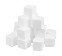 UKCOCO 50pcs White Polystyrene Foam Square Blocks for Modeling and Art Sculpture Projects, Lightweight and Stable Structure Foam Cubes for Crafting and DIY Creative Uses