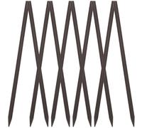 UKCOCO 50pcs Wooden Hair Chopsticks for Women Vintage Minimalist Hair Fork Styling Tools Dark Coffee 18cm×0.6cm Chinese for Hanfu and Everyday Use