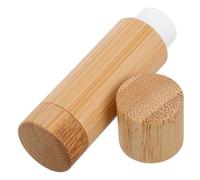 UKCOCO 5g Bamboo Lipstick Tube Natural Diy Lip Balm Container Refillable Empty Cosmetic Holder for Makeup Lip Gloss Case