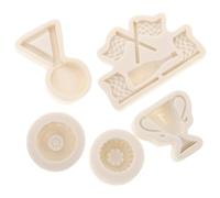 UKCOCO 5pcs 3D Racing Tire Silicone Molds Set for Fondant Cake Decorating, Candy and Chocolate Baking, Multi-use Non-Stick Kitchen Mold for DIY Pastry and Resin Crafts