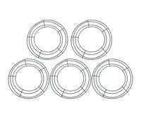 UKCOCO 5pcs 8-inch Metal Wreath Frames round Wire Rings DIY Christmas Wreath Making Supplies for Floral Crafts and Seasonal Home Decoration