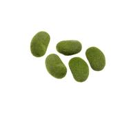 UKCOCO 5pcs Artificial Moss Covered Imitation Rocks for Bonsai Decoration, DIY Floral Moss Stones Balls for Indoor Garden and Terrarium Craft Supplies