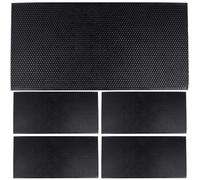 UKCOCO 5pcs Black Plastic Beehive Foundation Sheets Beekeeping Waxed Honeycomb Base for Hive Frames Suitable for British National and Beekeeping Supplies