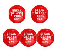 UKCOCO 5Pcs Break Glass : Box Key Holder for Glass Break Lock Boxes for Keys Emergency Door Lock Boxes KeyLocker Red 11X10.3X3cm