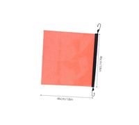 UKCOCO 5pcs Cargo Overhang Flag Orange Safety Flag with Reflective Strip Portable Pvc Mesh for Equipment Transport and Transport Operations on Trucks Roof Rack Load