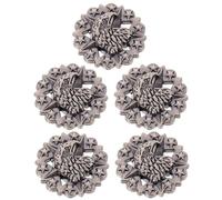 UKCOCO 5pcs Eagle Design Alloy Suitcase Buttons Screws, Decorative Ornamental Bag Belt Fasteners for DIY Crafting and Leather Accessories