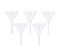 UKCOCO 5pcs Glassware Solid Triangle Funnel for Analytical Chemistry Reusable Feeding Tool for Liquid and Solid Transfer for Laboratory Use