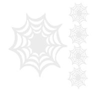 UKCOCO 5Pcs Halloween Silicone Coasters Luminous Spider Web Design Heat Insulation Table Protective Placemat for Cups Mugs Tumblers Below