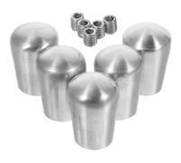 UKCOCO 5pcs Handrail End Caps 54mm Stainless Steel Chair End Cover with Sleek Polished Design for Protection and Safety on Stair Handrail Brackets Outside Hand Rail
