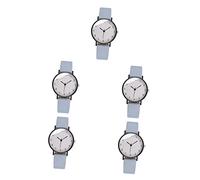 UKCOCO 5pcs Ladies Sport Watch Women Wrist Watch Fashionable Leather Band Decorative Wrist