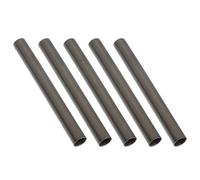 UKCOCO 5pcs Metal Nail Brush Caps Opaque Light-proof Nail Pen Protective Covers 8mm Inner Diameter for Manicure Art Salon Use