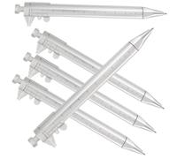 UKCOCO 5pcs Multifunction Vernier Caliper Ballpoint Pens Portable Measuring Ruler Writing Tools for Students and Engineers Durable Plastic Construction Blue Ink