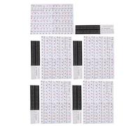 UKCOCO 5pcs Piano Keyboard Stickers Removable Music Note Labels for Beginners Keyboard Stickers Letters for Boys and Girls and Adults Learning Aid for Piano