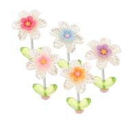 UKCOCO 5pcs Resin Flower Car Dashboard Decorations Fit Shaking Spring Ornaments Elegant Car Accessories for Interior