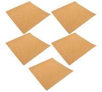 UKCOCO 5pcs Self-Adhesive Small Cork Boards 300x300x1mm for Walls, Reusable Bulletin Pin Boards for Office Message, Memo Notice, Photo Display and Announcement