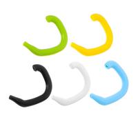 UKCOCO 5pcs Silicone Ear Saver Hooks Soft Non-Painful Ear Protectors with Multi-Color Covers Portable Band Hooks for Strap Relief