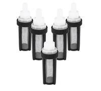 UKCOCO 5pcs Stainless Steel Micro Pump Inlet Water Filters with Plastic Frame, Easy to Install, Suitable for Submersible and Micro Water Pumps, Prevent Trash Blocking in Fish Tank