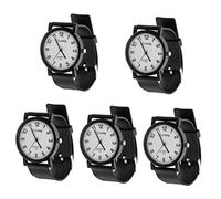UKCOCO 5pcs student casual watch watches for girls kid watch mens watch for men watch with strap simple watch silicone strap wrist watch white adjustable Silica gel man belt watch