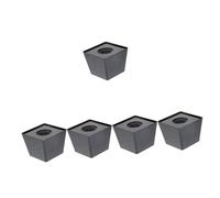 UKCOCO 5pcs Trapezoid Mic Station Logo for Interview Tv Station Microphone Prop Cover for Vlogging and Portable Microphone Use