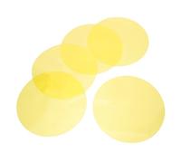 UKCOCO 5pcs Yellow Lighting Gel Filters 5 Inch Pet Sheets for Photography Studio and Parties, Easy Installation and Even Diffusion Circular Light Correction Overlays