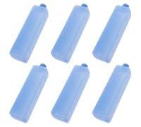 UKCOCO 6 Pack Reusable Ice Packs for Air Cooler Fans, Pe Freezer Blocks, Efficient Cooling, Blue, for Picnic and Cold Chain Transport