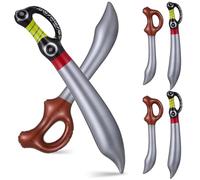 UKCOCO 6 Pcs Inflatable Pirate Swords for Boys and Girls Fun Party Props Cosplay Accessories for Pirate Themed Birthday Celebrations and Role Play