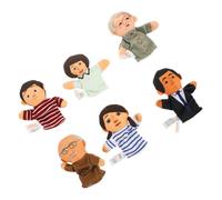 UKCOCO 6-Piece Family Finger Puppets Set Interactive Finger Cover Toys for Boys and Girls Fun Puppet Toys for Toddlers Random Styles for Playtime Activities